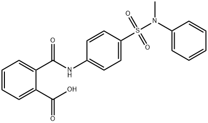 2-({4-[(methylanilino)sulfonyl]anilino}carbonyl)benzoic acid Struktur