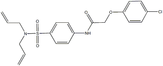 2-(4-chlorophenoxy)-N-{4-[(diallylamino)sulfonyl]phenyl}acetamide Struktur