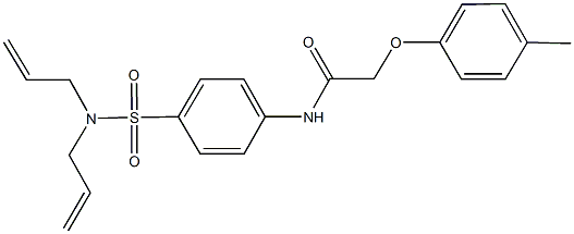 N-{4-[(diallylamino)sulfonyl]phenyl}-2-(4-methylphenoxy)acetamide Struktur