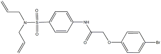 2-(4-bromophenoxy)-N-{4-[(diallylamino)sulfonyl]phenyl}acetamide Struktur