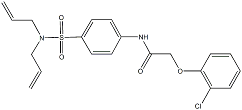 2-(2-chlorophenoxy)-N-{4-[(diallylamino)sulfonyl]phenyl}acetamide Struktur