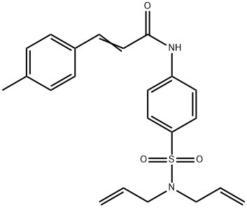 N-{4-[(diallylamino)sulfonyl]phenyl}-3-(4-methylphenyl)acrylamide Struktur