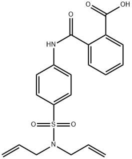 2-({4-[(diallylamino)sulfonyl]anilino}carbonyl)benzoic acid Struktur