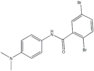 2,5-dibromo-N-[4-(dimethylamino)phenyl]benzamide Struktur