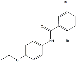 2,5-dibromo-N-(4-ethoxyphenyl)benzamide Struktur