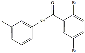 2,5-dibromo-N-(3-methylphenyl)benzamide Struktur