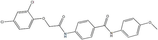 4-{[(2,4-dichlorophenoxy)acetyl]amino}-N-(4-methoxyphenyl)benzamide Struktur