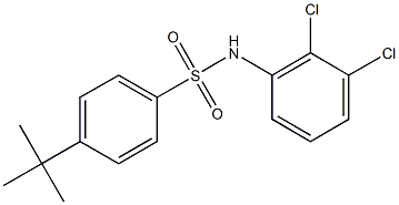 4-tert-butyl-N-(2,3-dichlorophenyl)benzenesulfonamide Struktur