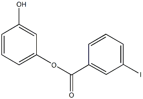 3-hydroxyphenyl 3-iodobenzoate Struktur