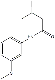 3-methyl-N-[3-(methylsulfanyl)phenyl]butanamide Struktur