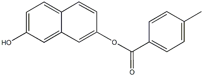 7-hydroxy-2-naphthyl 4-methylbenzoate Struktur