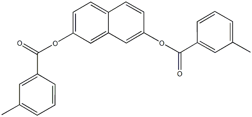 7-[(3-methylbenzoyl)oxy]-2-naphthyl 3-methylbenzoate Struktur