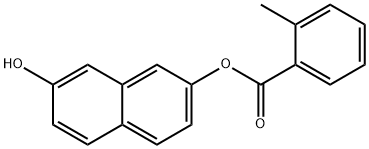 7-hydroxy-2-naphthyl 2-methylbenzoate Struktur