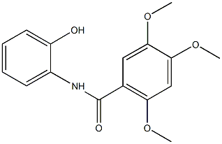 N-(2-hydroxyphenyl)-2,4,5-trimethoxybenzamide Struktur