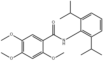 N-(2,6-diisopropylphenyl)-2,4,5-trimethoxybenzamide Struktur