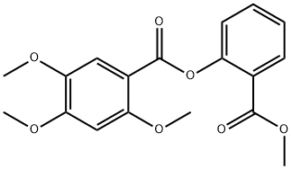 2-(methoxycarbonyl)phenyl 2,4,5-trimethoxybenzoate Struktur