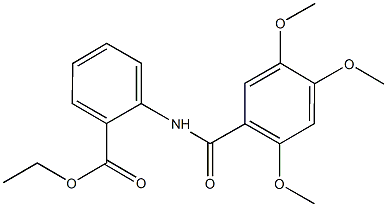 ethyl 2-[(2,4,5-trimethoxybenzoyl)amino]benzoate Struktur