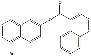 5-bromo-2-naphthyl 1-naphthoate Struktur