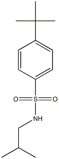 4-tert-butyl-N-isobutylbenzenesulfonamide Struktur