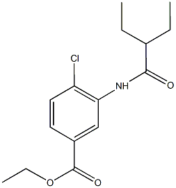 ethyl 4-chloro-3-[(2-ethylbutanoyl)amino]benzoate Struktur