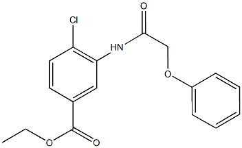 ethyl 4-chloro-3-[(phenoxyacetyl)amino]benzoate Struktur