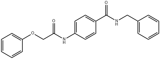 N-benzyl-4-[(phenoxyacetyl)amino]benzamide Struktur