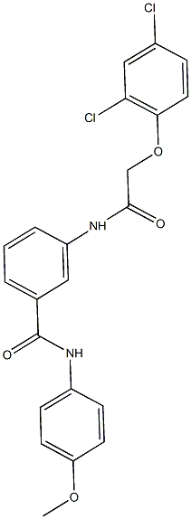 3-{[(2,4-dichlorophenoxy)acetyl]amino}-N-(4-methoxyphenyl)benzamide Struktur