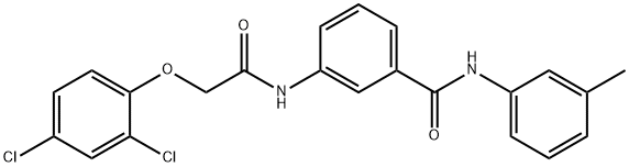 3-{[(2,4-dichlorophenoxy)acetyl]amino}-N-(3-methylphenyl)benzamide Struktur