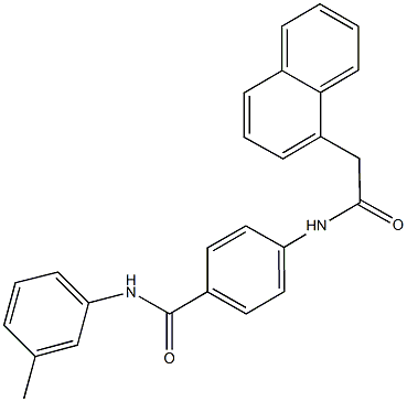 N-(3-methylphenyl)-4-[(1-naphthylacetyl)amino]benzamide Struktur