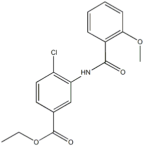 ethyl 4-chloro-3-[(2-methoxybenzoyl)amino]benzoate Struktur