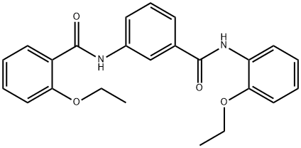 2-ethoxy-N-{3-[(2-ethoxyanilino)carbonyl]phenyl}benzamide Struktur