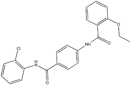 N-{4-[(2-chloroanilino)carbonyl]phenyl}-2-ethoxybenzamide Struktur