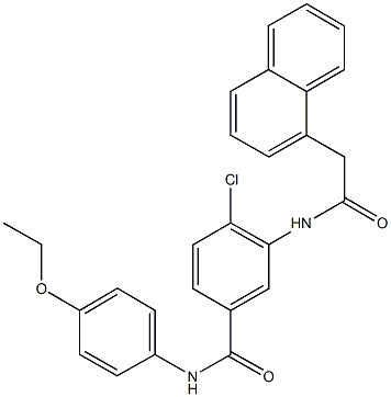 4-chloro-N-(4-ethoxyphenyl)-3-[(1-naphthylacetyl)amino]benzamide Struktur