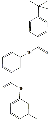 3-[(4-tert-butylbenzoyl)amino]-N-(3-methylphenyl)benzamide Struktur