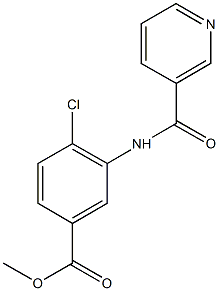 methyl 4-chloro-3-[(3-pyridinylcarbonyl)amino]benzoate Struktur