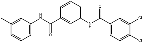 3,4-dichloro-N-[3-(3-toluidinocarbonyl)phenyl]benzamide Struktur