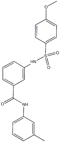 3-{[(4-methoxyphenyl)sulfonyl]amino}-N-(3-methylphenyl)benzamide Struktur