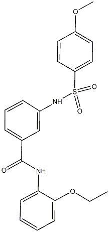 N-(2-ethoxyphenyl)-3-{[(4-methoxyphenyl)sulfonyl]amino}benzamide Struktur