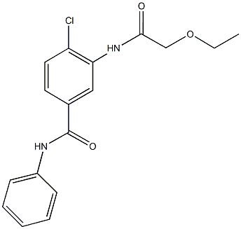 4-chloro-3-[(ethoxyacetyl)amino]-N-phenylbenzamide Struktur