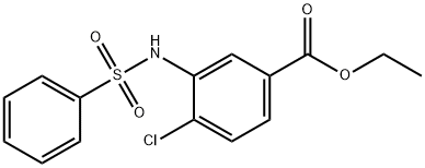 ethyl 4-chloro-3-[(phenylsulfonyl)amino]benzoate Struktur