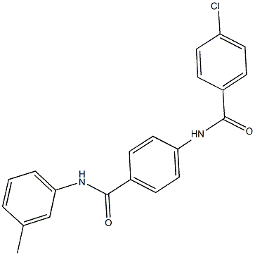 4-chloro-N-[4-(3-toluidinocarbonyl)phenyl]benzamide Struktur