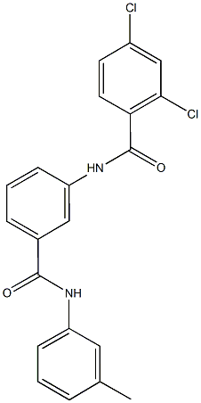 2,4-dichloro-N-[3-(3-toluidinocarbonyl)phenyl]benzamide Struktur