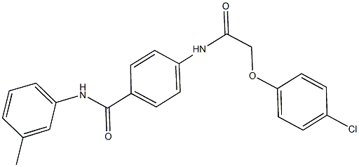 4-{[(4-chlorophenoxy)acetyl]amino}-N-(3-methylphenyl)benzamide Struktur