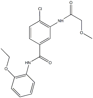 4-chloro-N-(2-ethoxyphenyl)-3-[(methoxyacetyl)amino]benzamide Struktur