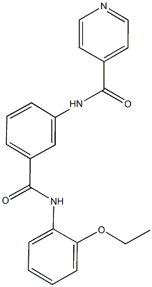 N-{3-[(2-ethoxyanilino)carbonyl]phenyl}isonicotinamide Struktur