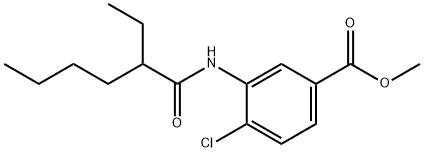 methyl 4-chloro-3-[(2-ethylhexanoyl)amino]benzoate Struktur