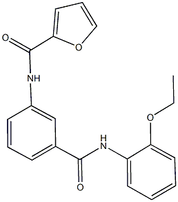 N-{3-[(2-ethoxyanilino)carbonyl]phenyl}-2-furamide Struktur