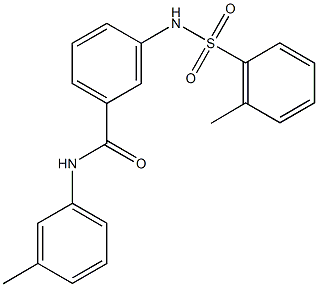 N-(3-methylphenyl)-3-{[(2-methylphenyl)sulfonyl]amino}benzamide Struktur