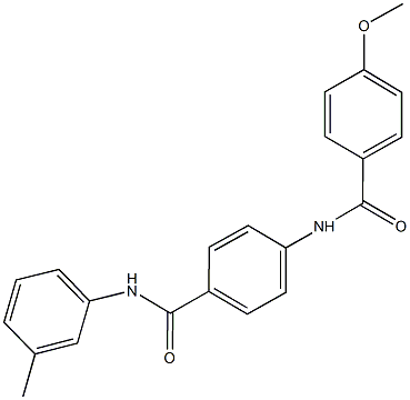 4-methoxy-N-[4-(3-toluidinocarbonyl)phenyl]benzamide Struktur