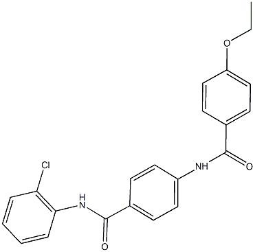 N-(2-chlorophenyl)-4-[(4-ethoxybenzoyl)amino]benzamide Struktur